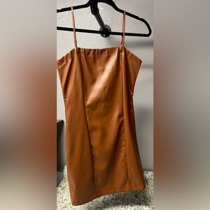 Faux Leather dress
